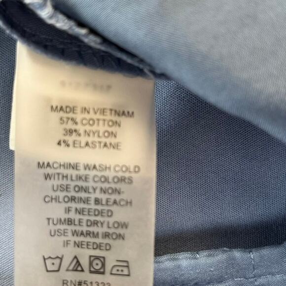 Vince Camuto Light Blue Slimming Stretch Chino Pants with Pockets, Women's 10 - Picture 11 of 11